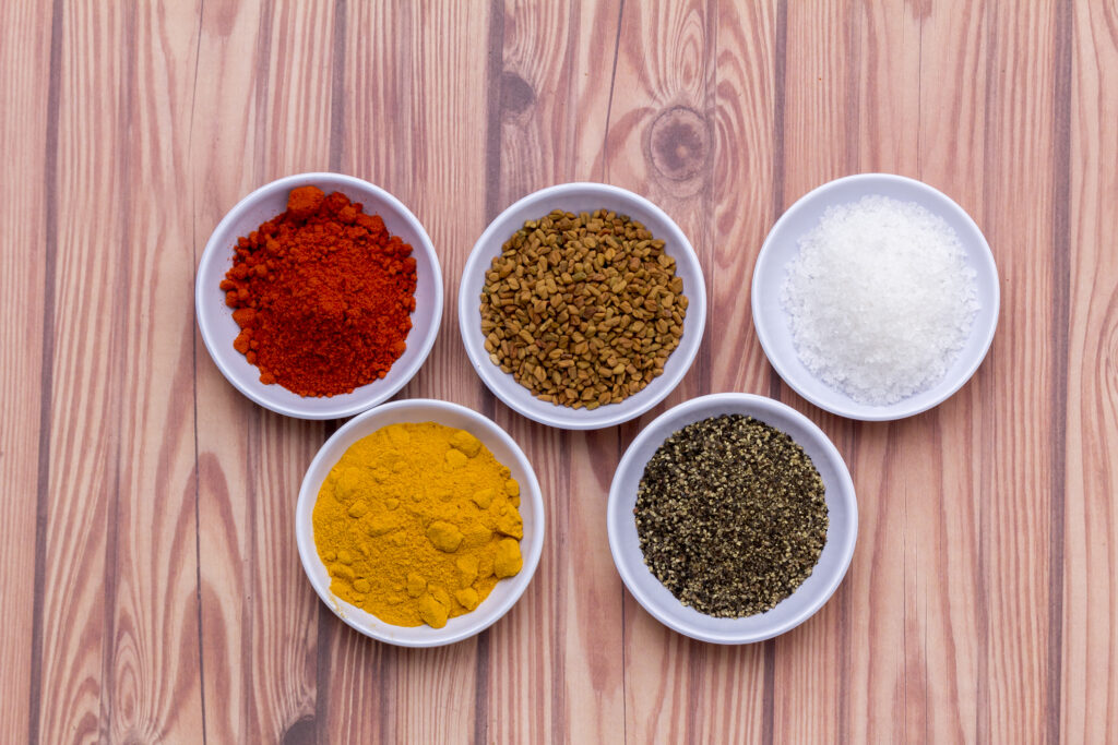 different spices to add in cutlet