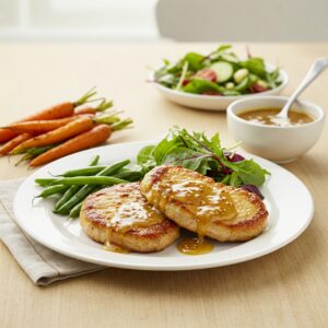 Honey Mustard Glazed Pork Cutlets