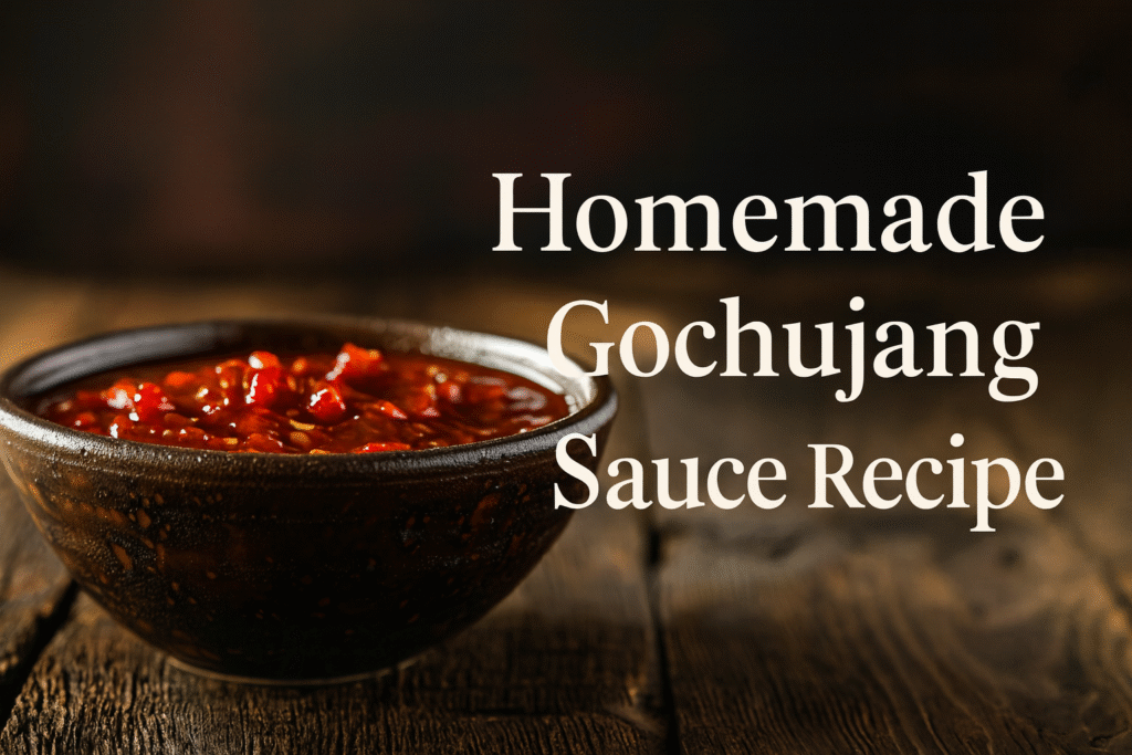 homemade gochujang sauce in a bowl