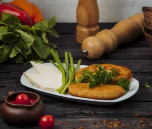 chicken cutlets being served in a plate