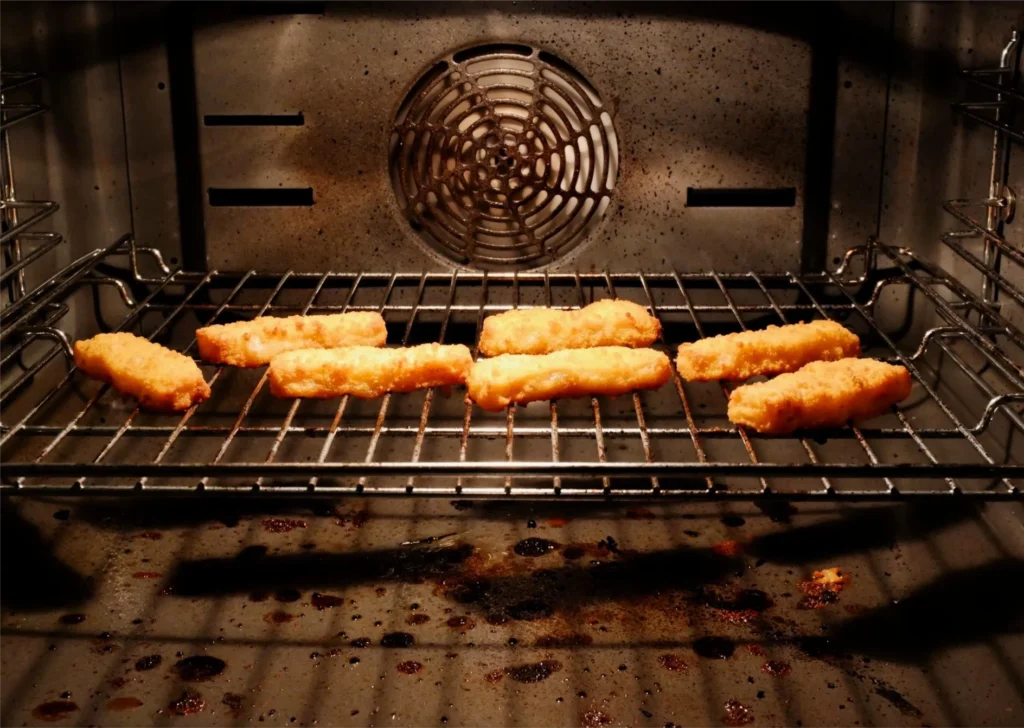 chicken cutlets on oven rack