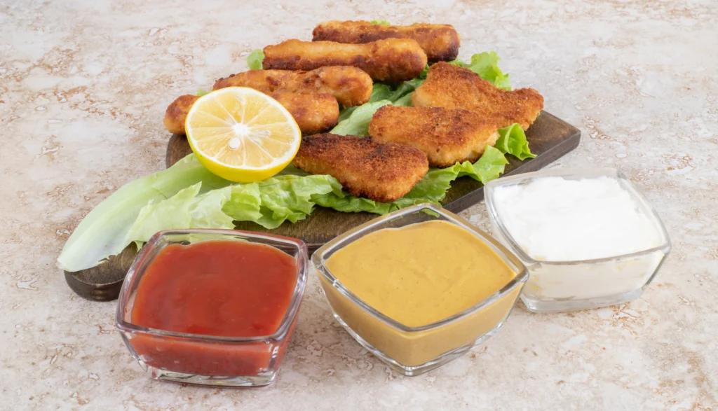 cutlets with sauces