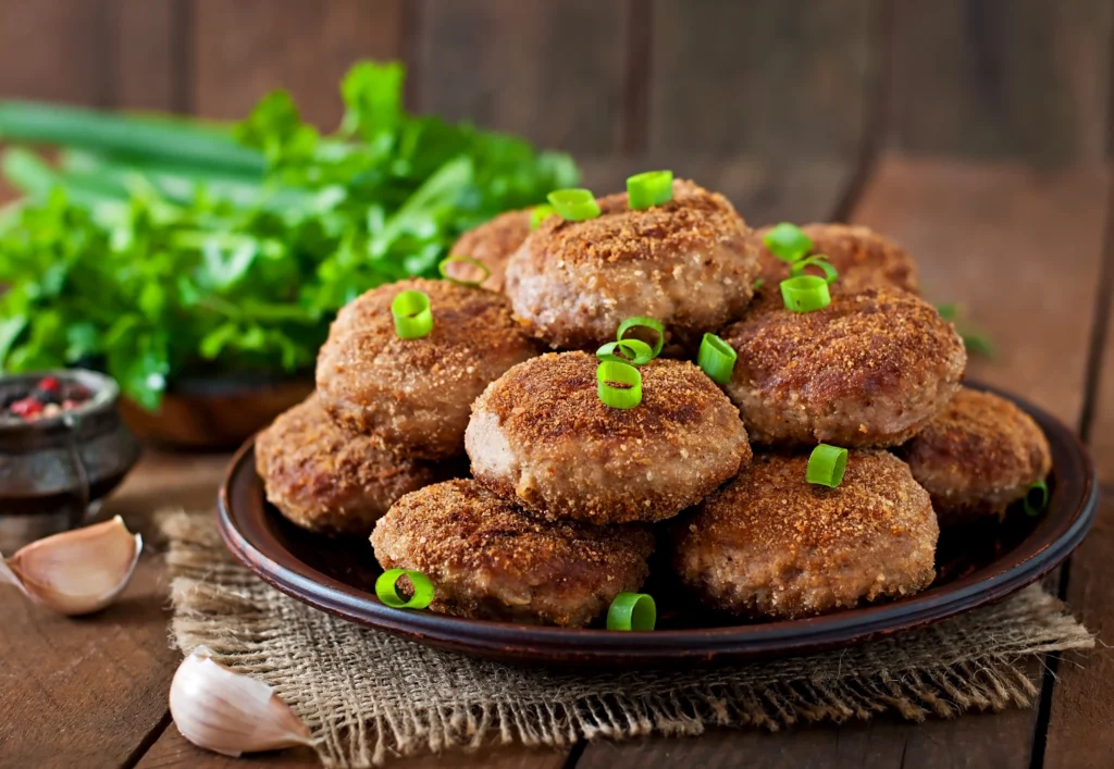cutlets being served in a plate