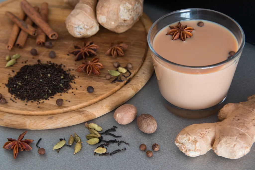 plant based milk with spices