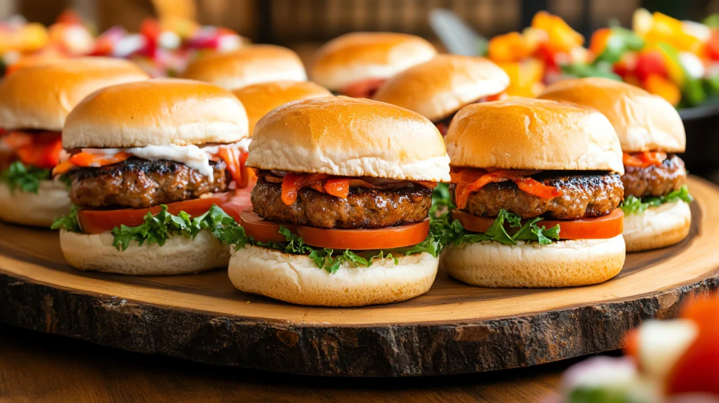 pork mini sliders for christmas parties