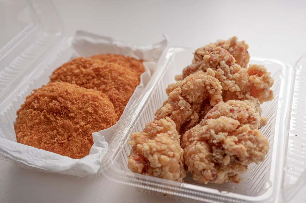 chicken cutlets in a container for storage