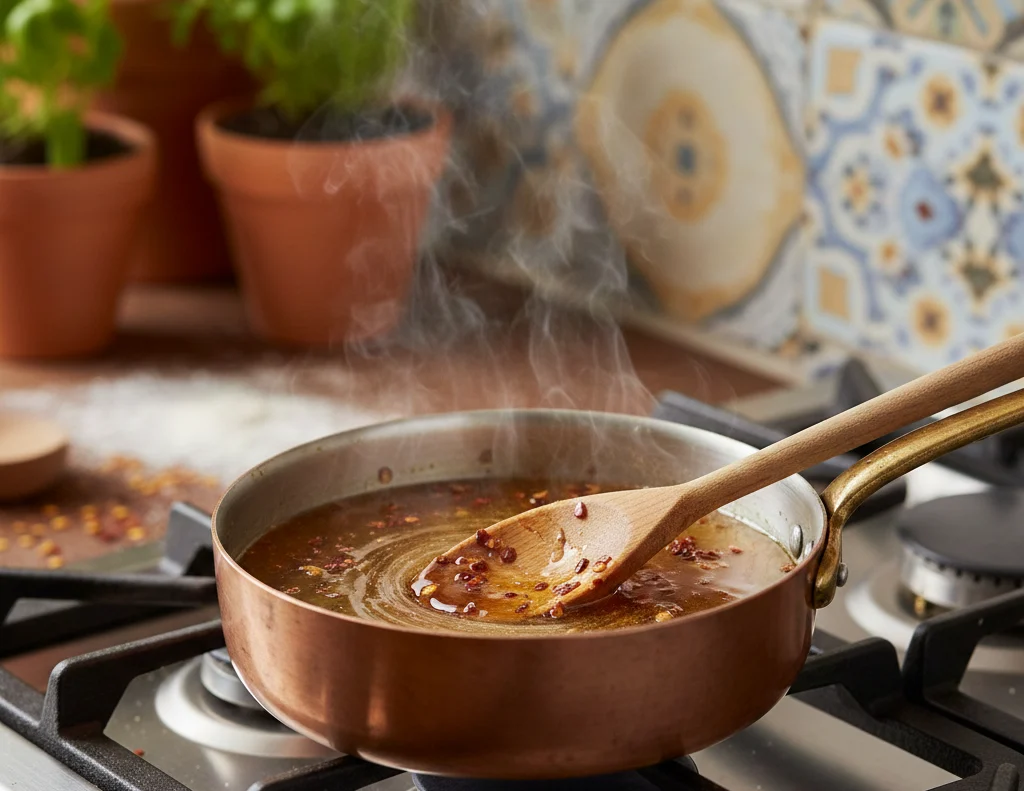 honey-sauce-being-cooked-in-a-pan.
